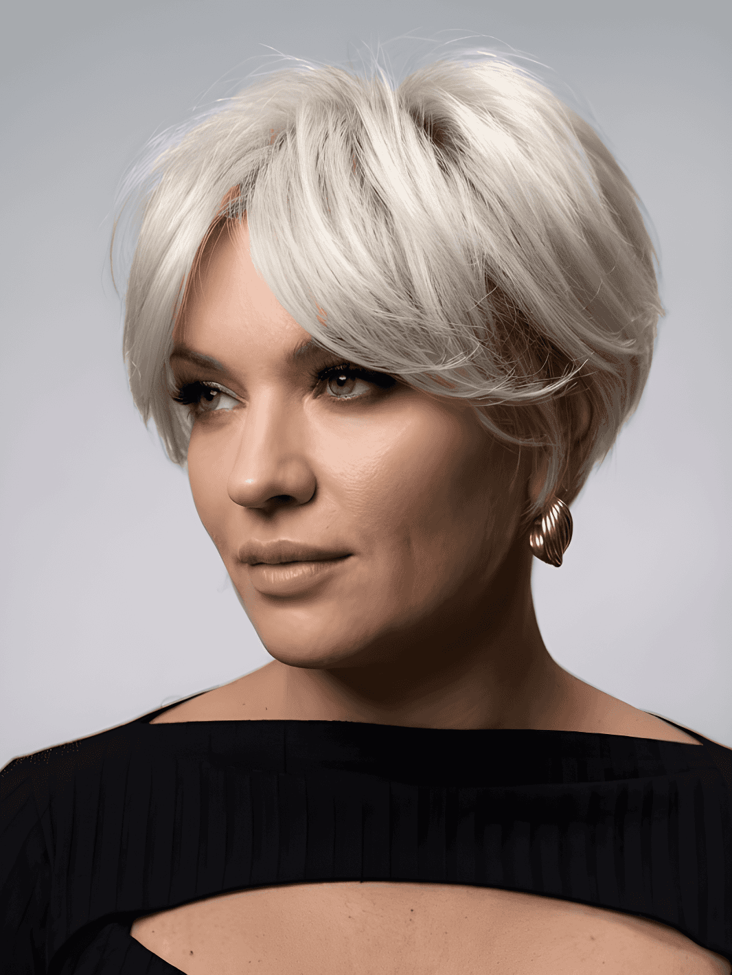 silvery feathered pixie bob