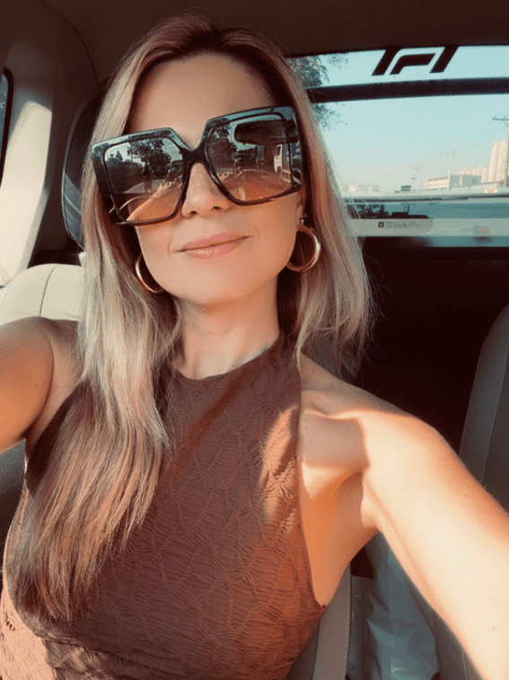 Sun kissed layered hair