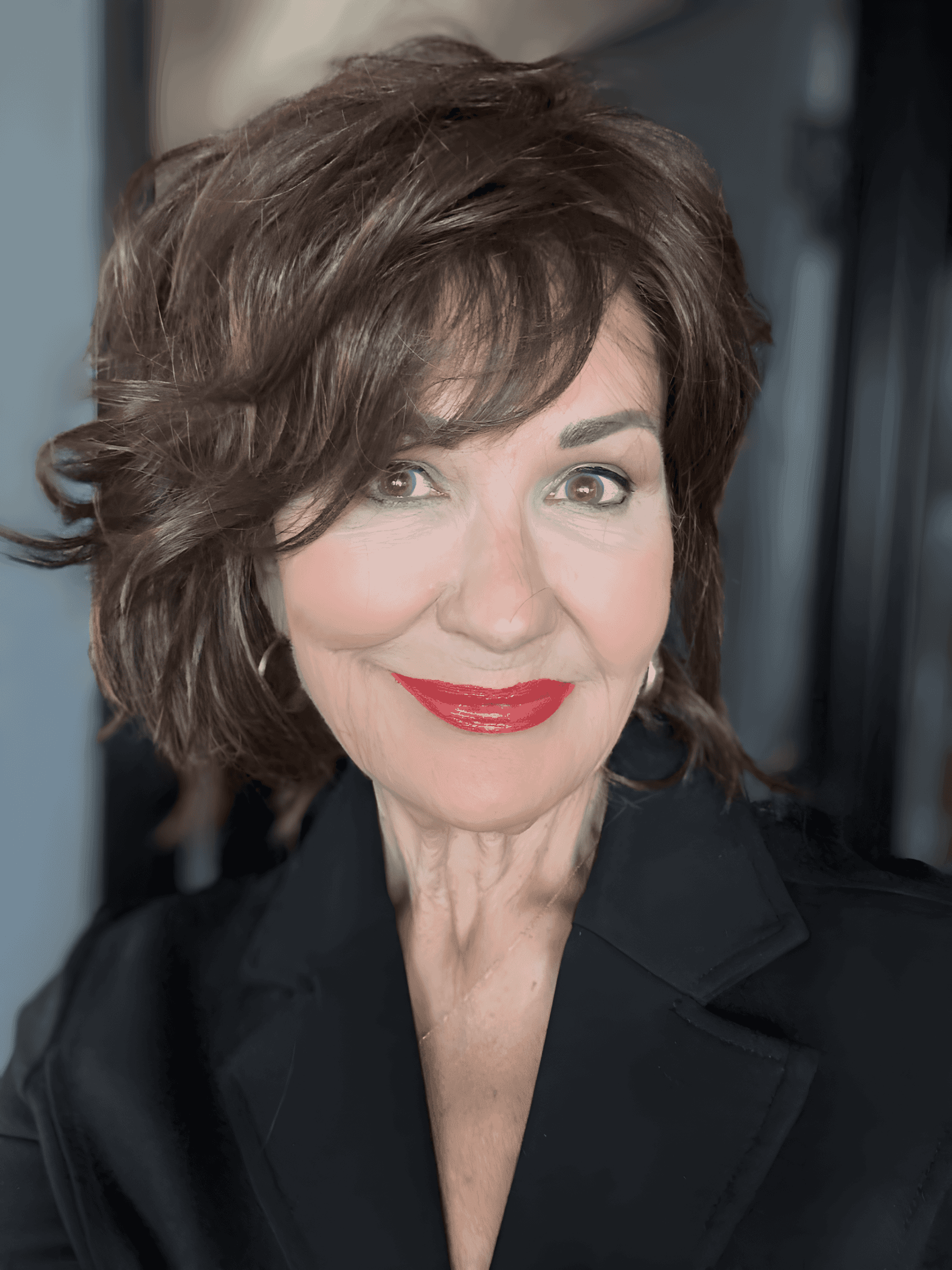 youthful wavy layered bob